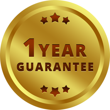 Golden 1 year guarantee logo